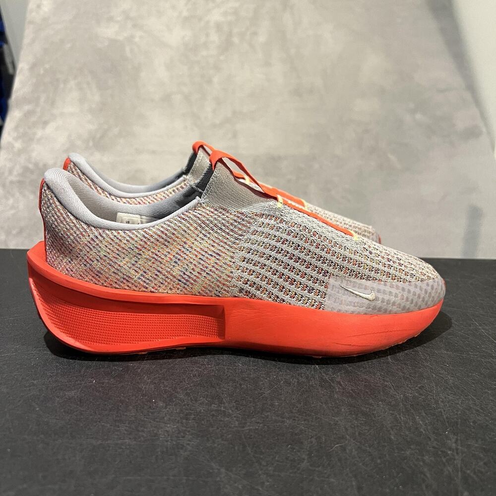 Nike Interact Run EasyOn Shoes Womens 10 Gray Slip On Hands Free HQ2698-002